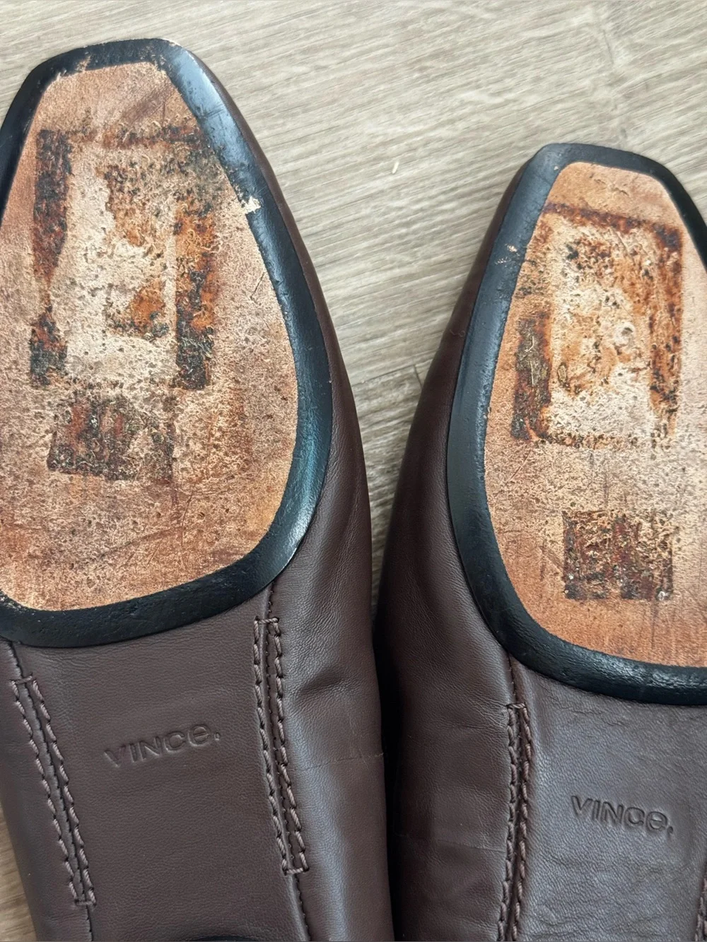 Vivian Leather Mary Jane Ballerina Flats Square Toe size 8.5